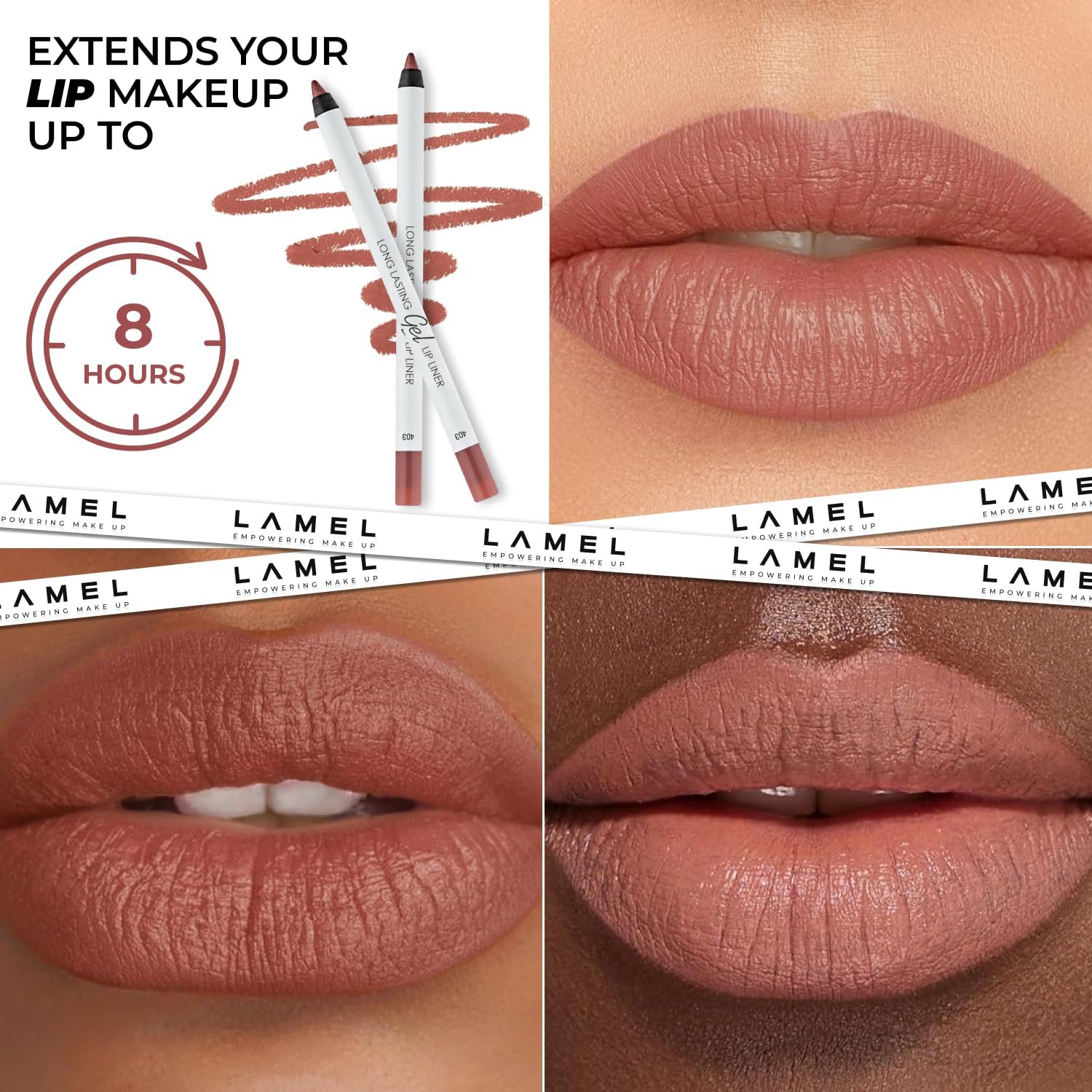 LAMEL Long lasting Gel Lip Liner №403 Burnt Ocher