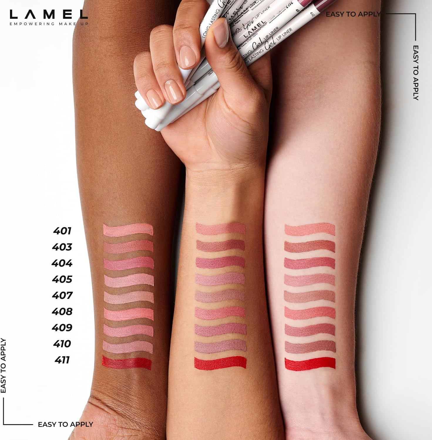 LAMEL Long lasting Gel Lip Liner №403 Burnt Ocher