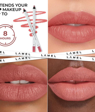 LAMEL Long lasting Gel Lip Liner №408 Pink Plum