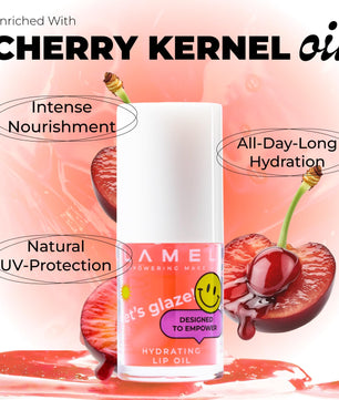 LAMEL Moisturizing Lip Oil LET'S GLAZE 402 Strawberry Jam 4gm