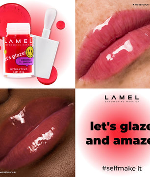 LAMEL Moisturizing Lip Oil LET'S GLAZE 403 Sweet Cherry 4gm