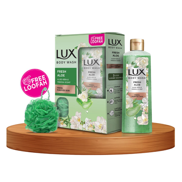 Lux Aloe Vera Body Wash Box  (Green) - 250ML