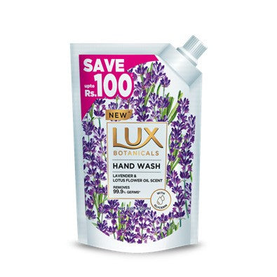 Lux Lavendar Hand Wash Pouch (Purple) - 450ML