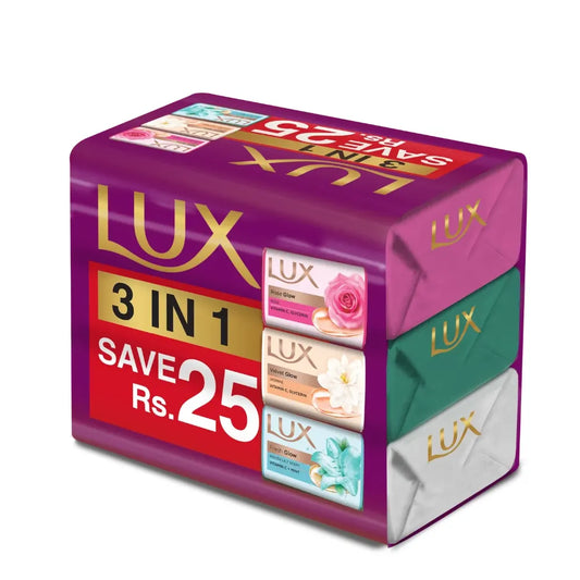 LUX RAINBOW PACK SOAP BAR 140G
