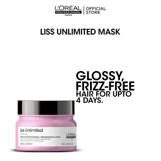L'Oreal Professionnel Serie Expert Liss Unlimited Mask 250 ML - For Frizzy & Unruly Hair