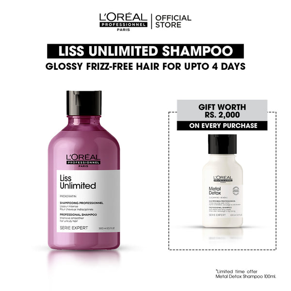 Buy Liss Unlimited Shampoo and Get FREE Metal Detox Shampoo Worth Rs. 2000