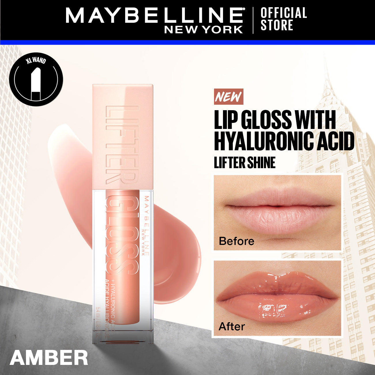 Lifter Shine Lip Gloss with Hyaluronic Acid