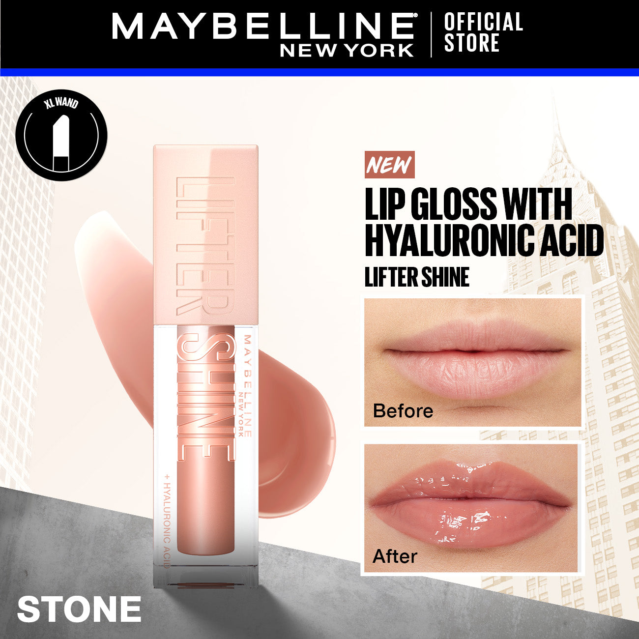 Lifter Shine Lip Gloss with Hyaluronic Acid