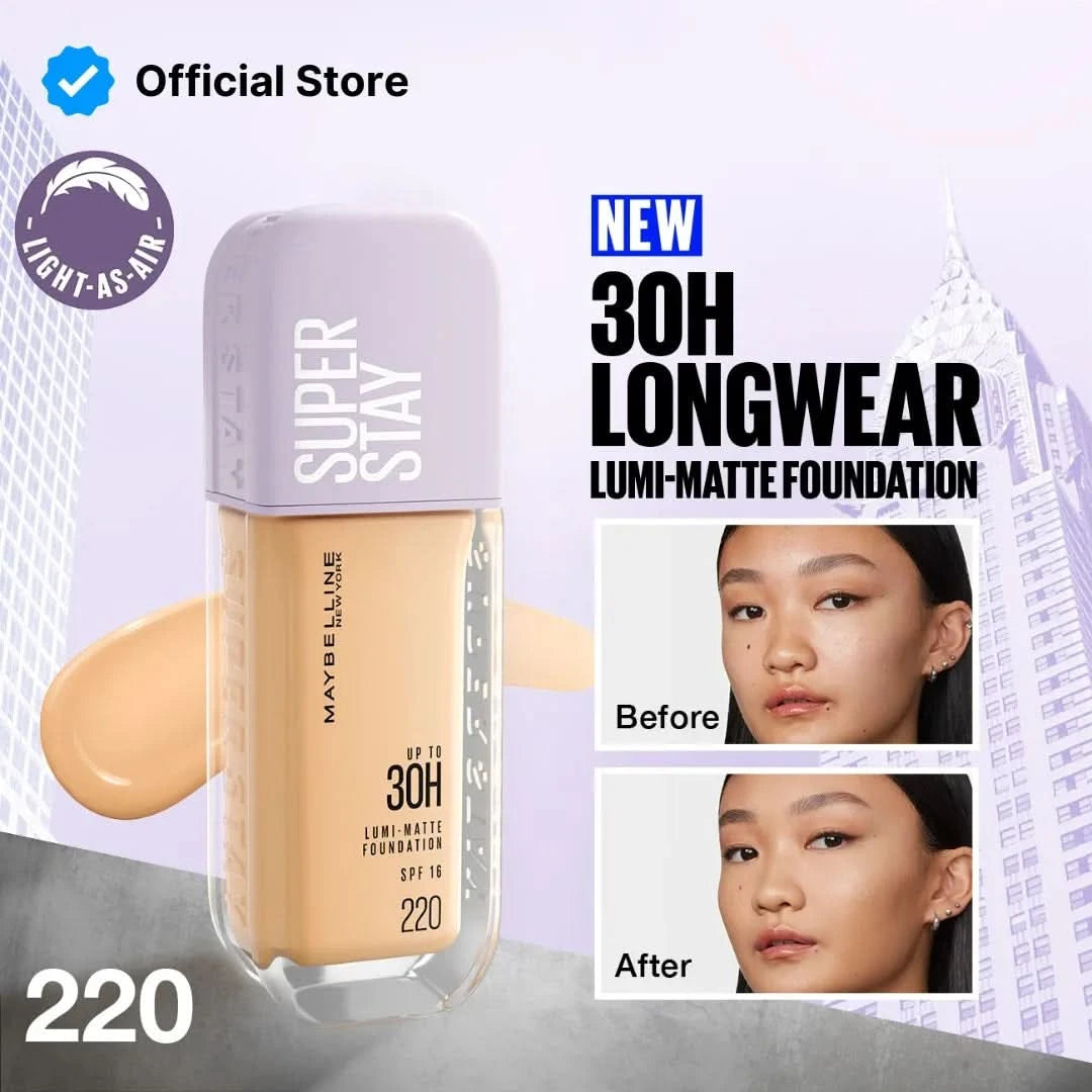 Maybelline Super Stay Up To 30H Lumi-Matte Foundation