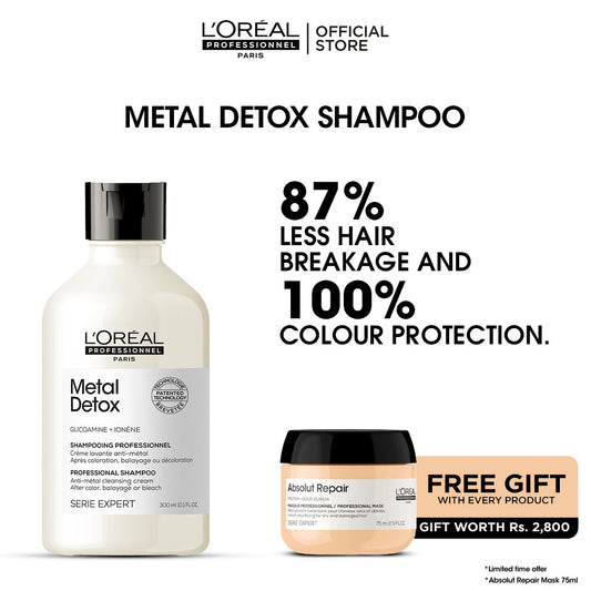 Buy Metal Detox Shampoo & Get Free Absolute Repair Mask 75 ml