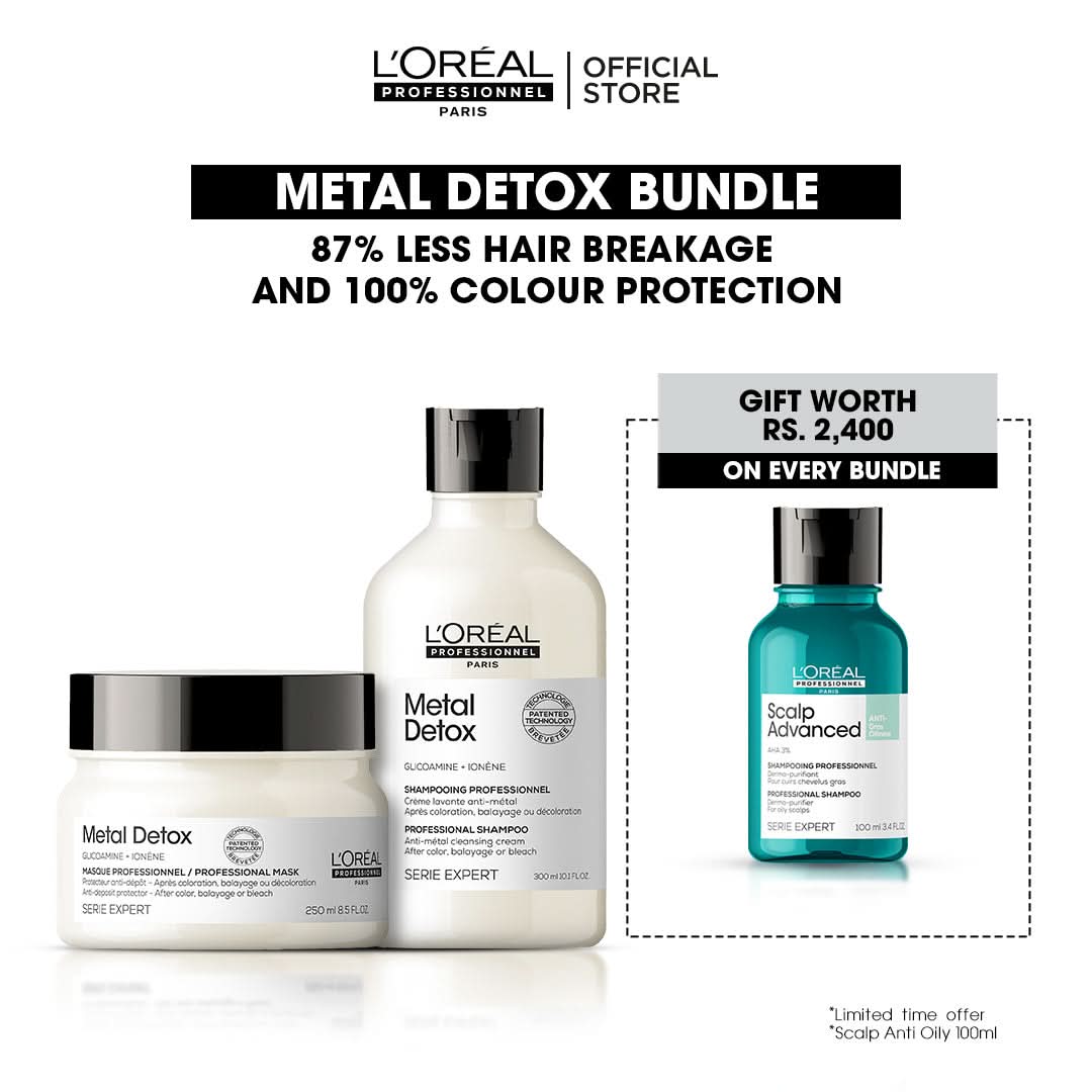 Buy Metal Detox Bundle & Get FREE Scalp Advance Anti Oily Shampoo 100ml