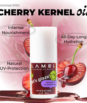LAMEL Moisturizing Lip Oil LET'S GLAZE 404 Chocolate Cookies 4gm