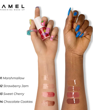 LAMEL Moisturizing Lip Oil LET'S GLAZE 404 Chocolate Cookies 4gm