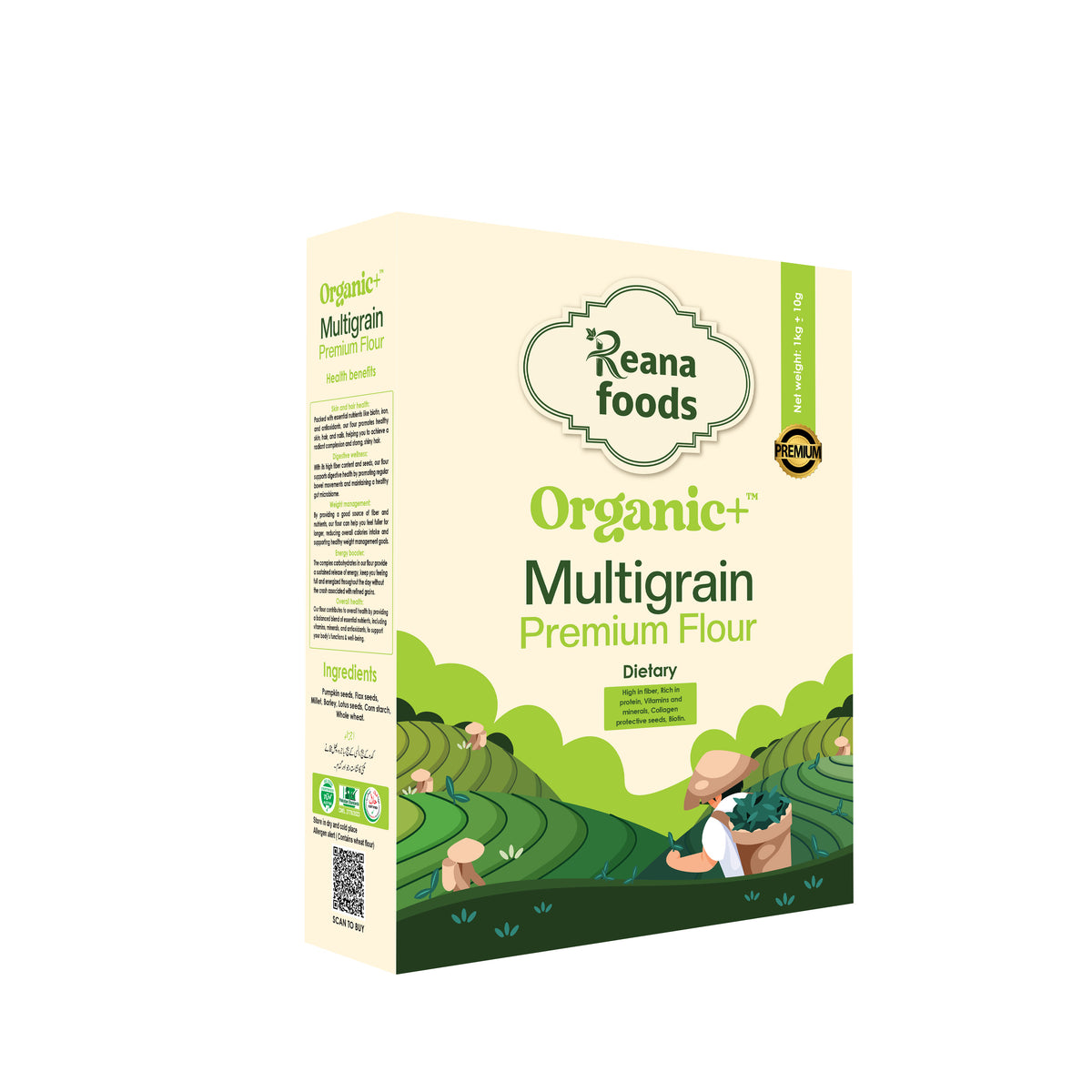 Organic + Multigrain premium flour 1kg