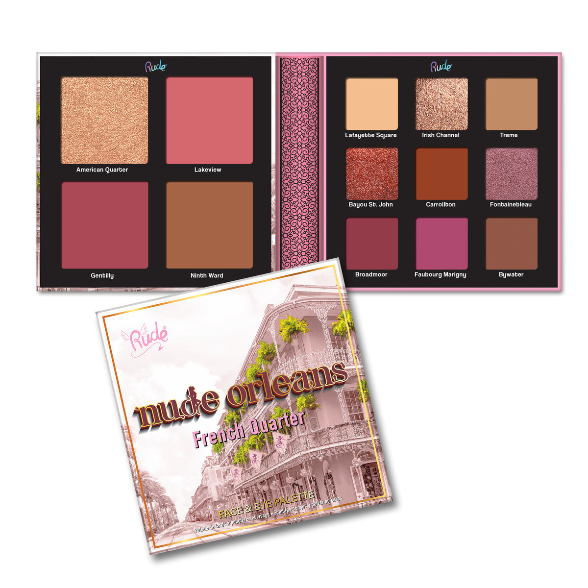 Nude Orleans Face & Eye Palette