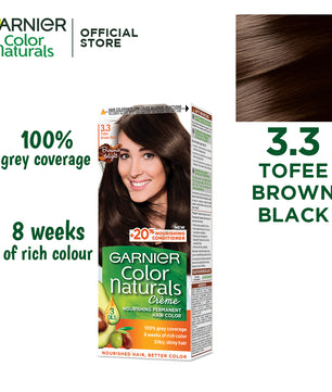 Garnier color naturals - 3.3 dark toffee noir caramel hair color