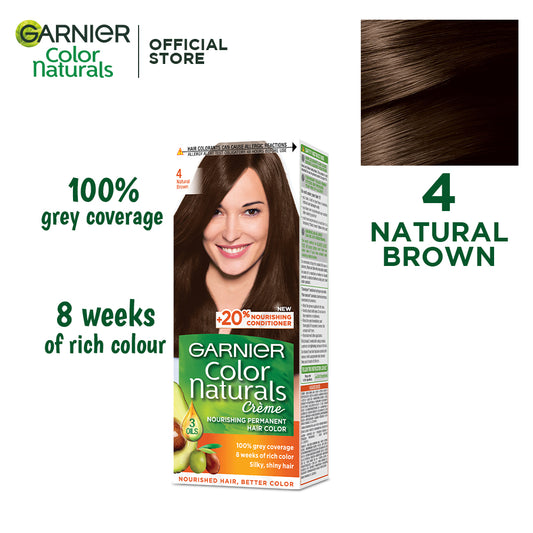 Garnier color naturals 4 brown hair color