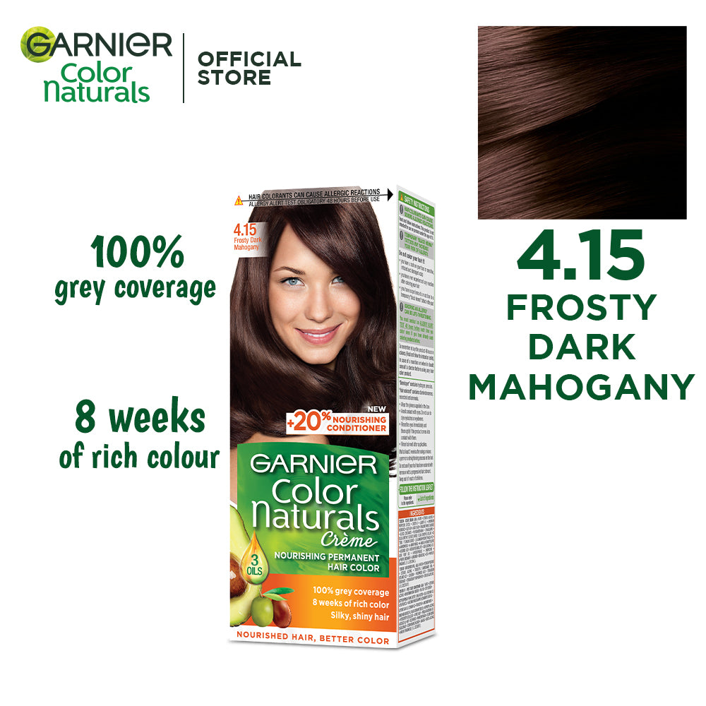 Garnier color naturals - 4.15 frosty dark mahogany hair color