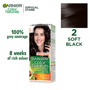 Garnier color naturals - 2.0 soft black hair color