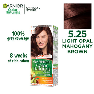 Garnier color naturals - 5.25 light opal mahogany brown hair color