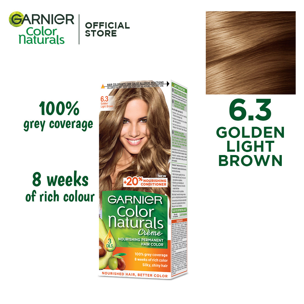 Garnier color naturals - 6.3 golden light brown hair color