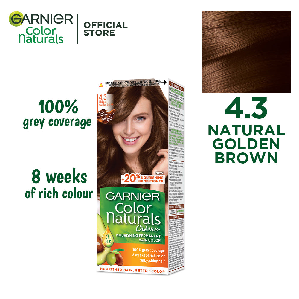 Garnier color naturals - 4.3 golden brown hair color