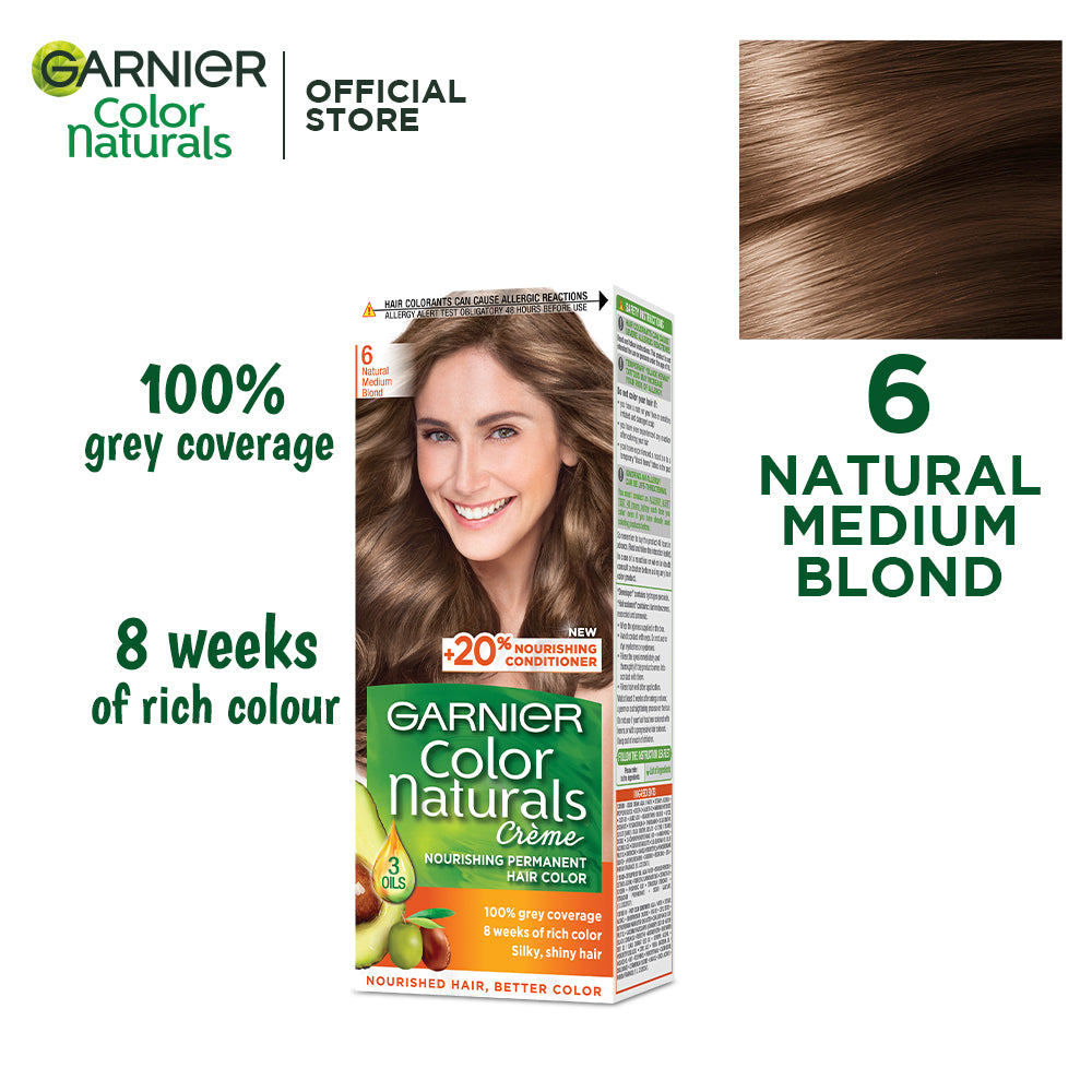 Garnier color naturals - 6 medium blonde hair color