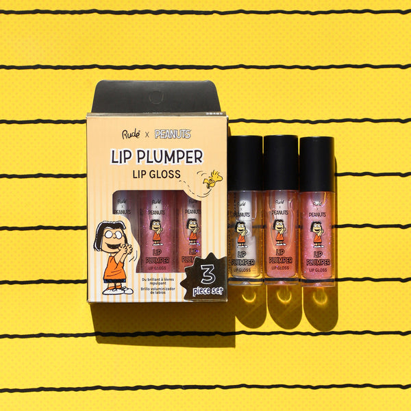 Peanuts Lip Plumper Gloss 3 Piece Set