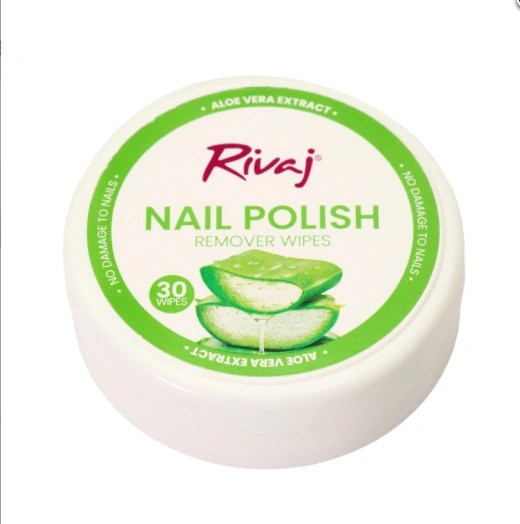 Rivaj Nail Polish Remover Wipes ALOE VERA