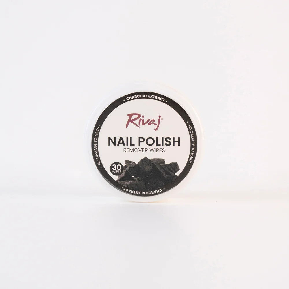 Rivaj Nail Polish Remover Wipes CHARCOAL