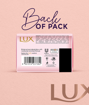 Lux Sc Bar Pink Rose Glow & Vitamin E 100G