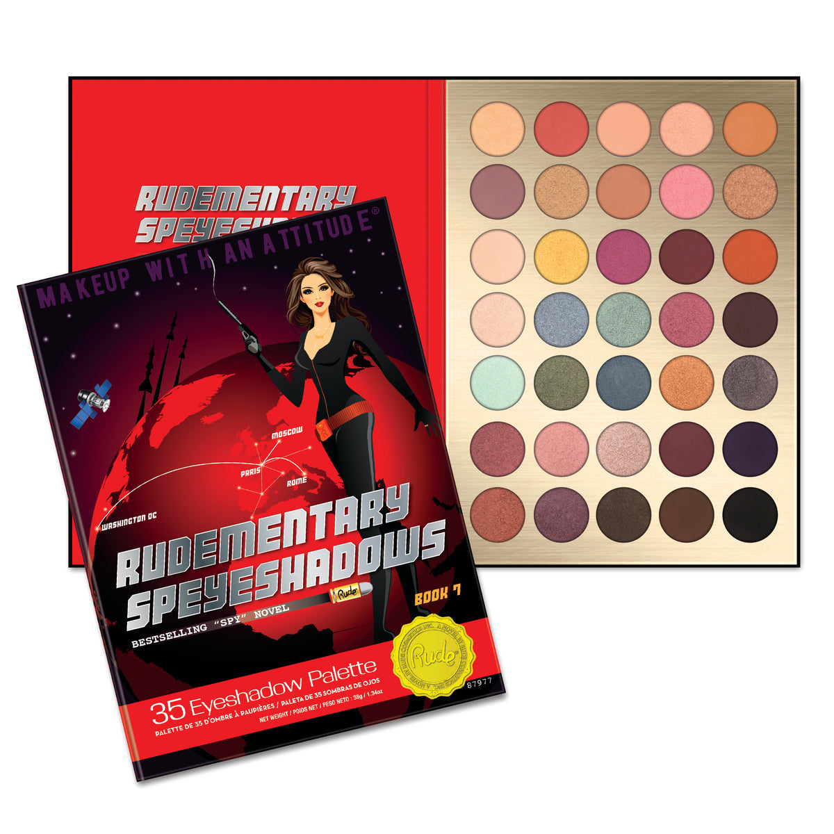 Rudementary Speyeshadows 35 Eyeshadow Palette - Book 7