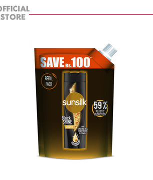 Sunsilk Stunning Black Shine Shampoo 360ml REFIL PACK