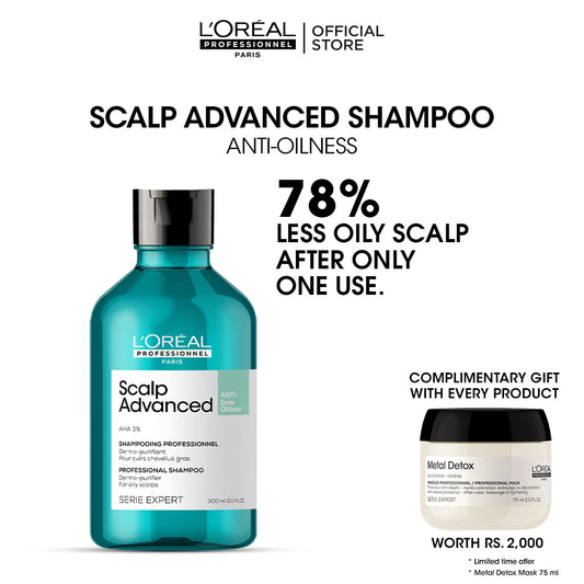 Buy Scalp Advanced Anti Oily Shampoo & Get Free Metal Detox Mask 75 ml