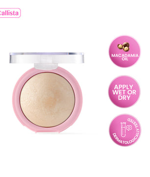 So Bright Baked Highlighter - 01 Snowy Glowy Light