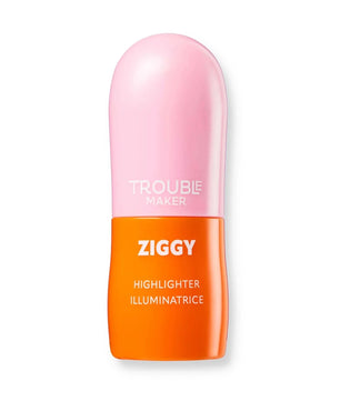 Trouble Maker Ziggy Stick Glass Highlight Earthling Pink