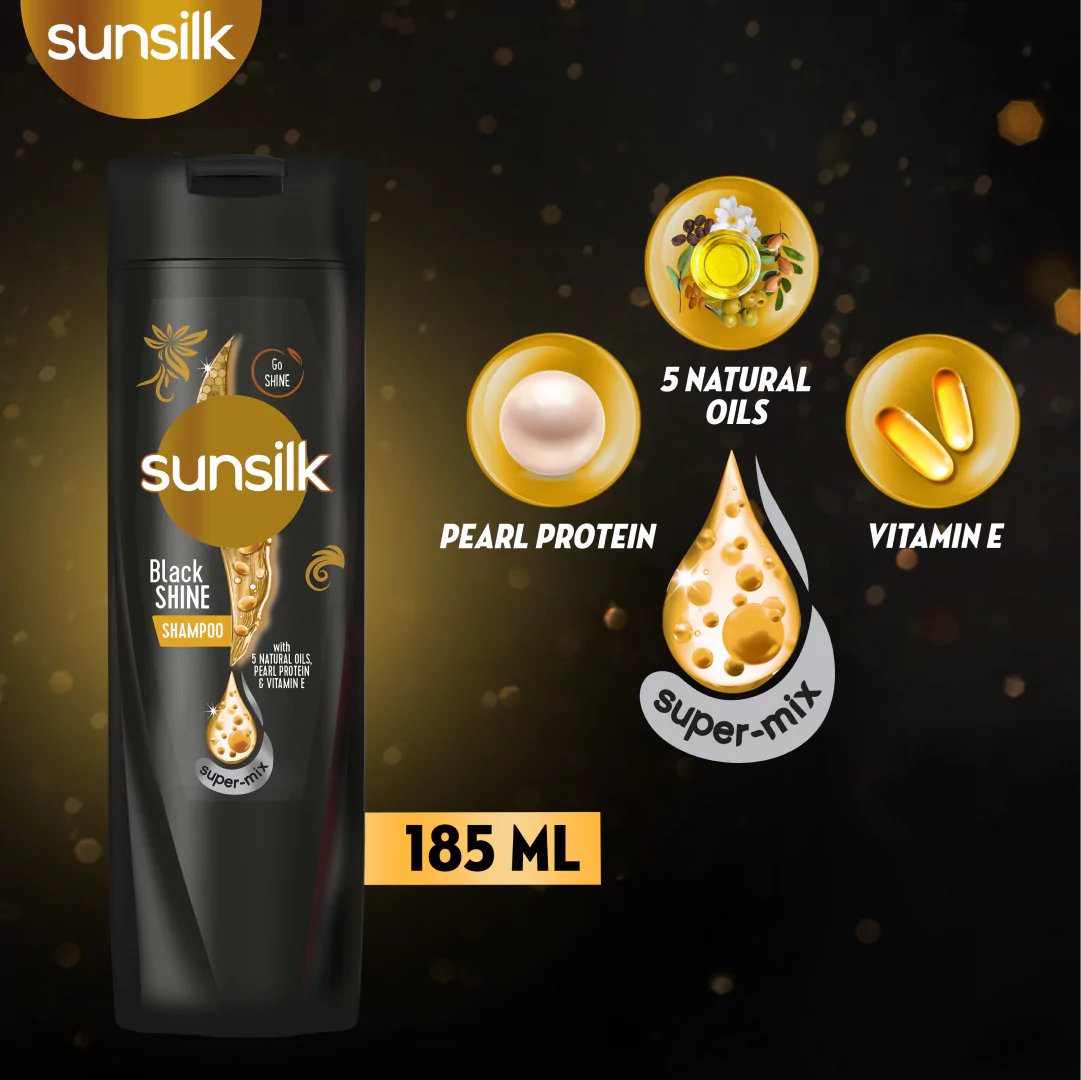 Sunsilk Black Shine Shampoo 185 Ml