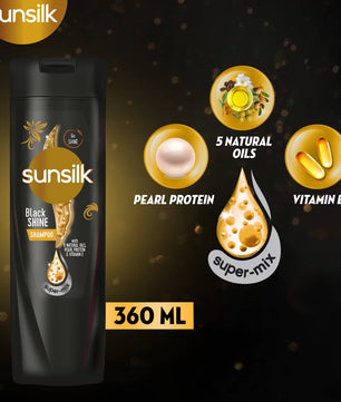 Sunsilk Shampoo Black Shine 360 Ml