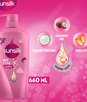 SUNSILK SHAMPOO THICK&LONG 360ML
