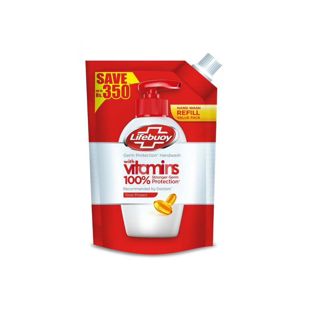 Lifebuoy Hand Wash Pouch Total 12X150Ml