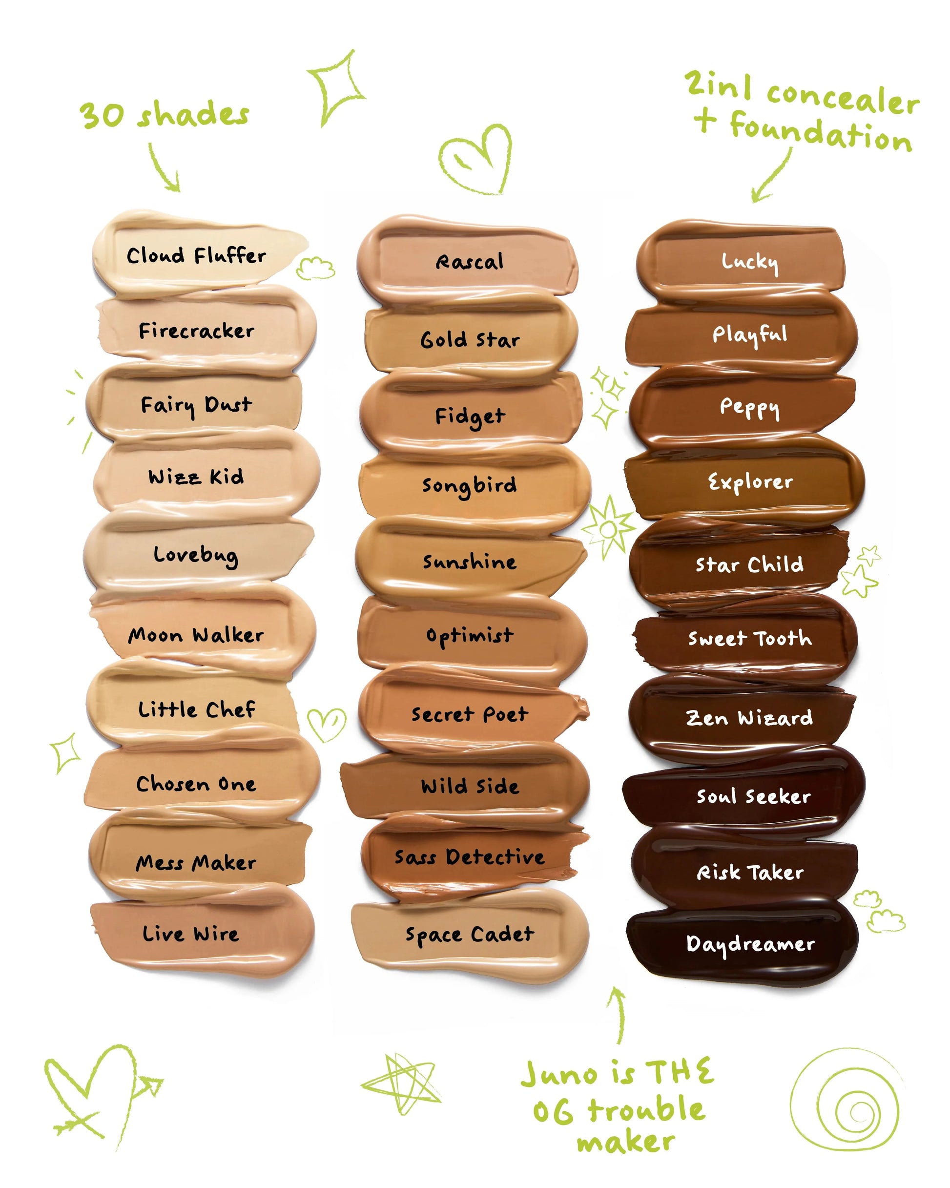 Trouble Maker Juno Full Coverage Matte Foundation Cloud Fluffer 30ml