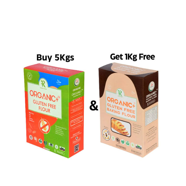 Buy 5Kgs All Purpose Gluten free flours and get 1Kg Baking Flour free