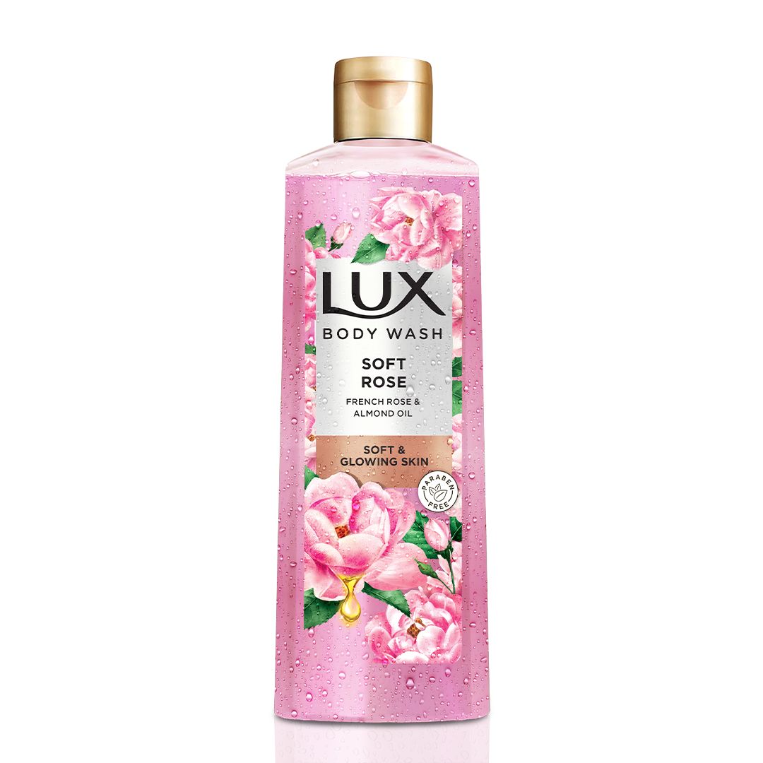 Lux Rose Body Wash Bottle (Pink) - 520ML