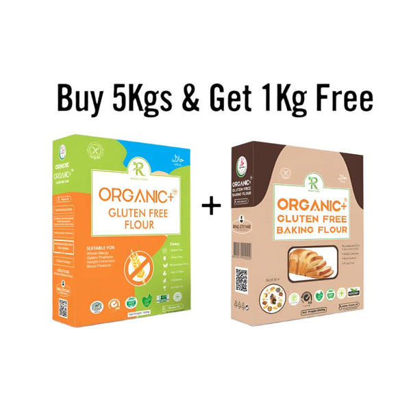 Buy 5Kgs All Purpose Gluten free flours and get 1Kg Baking Flour free