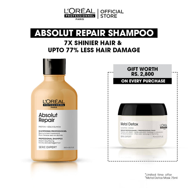 Buy Absolut Repair Shampoo & Get Free Metal Detox Mask 75 ml