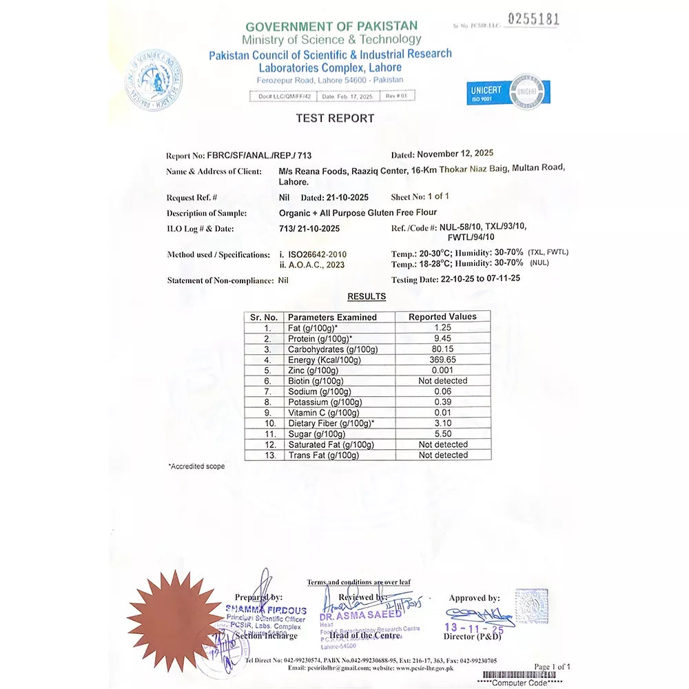 Organic+ All Purpose Gluten Free flour 4Kgs