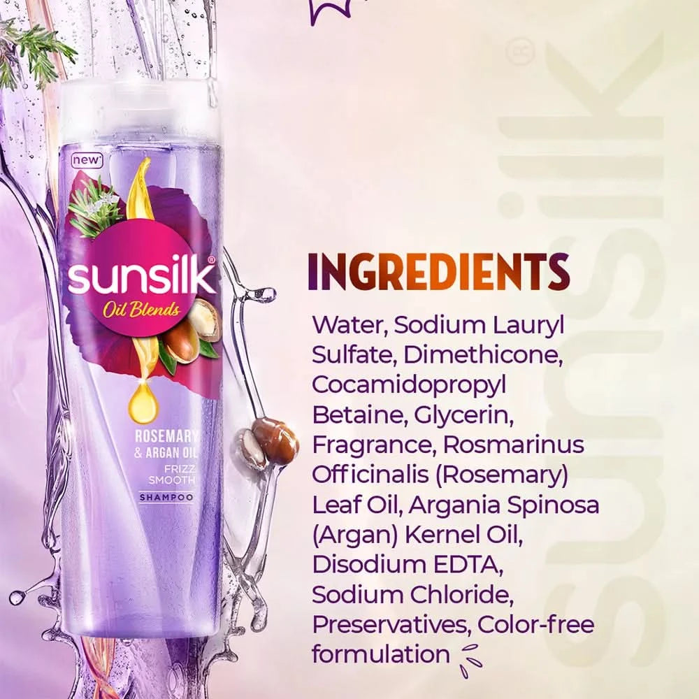 SUNSILK ROSEMARY & ARGON OIL 24X205ml