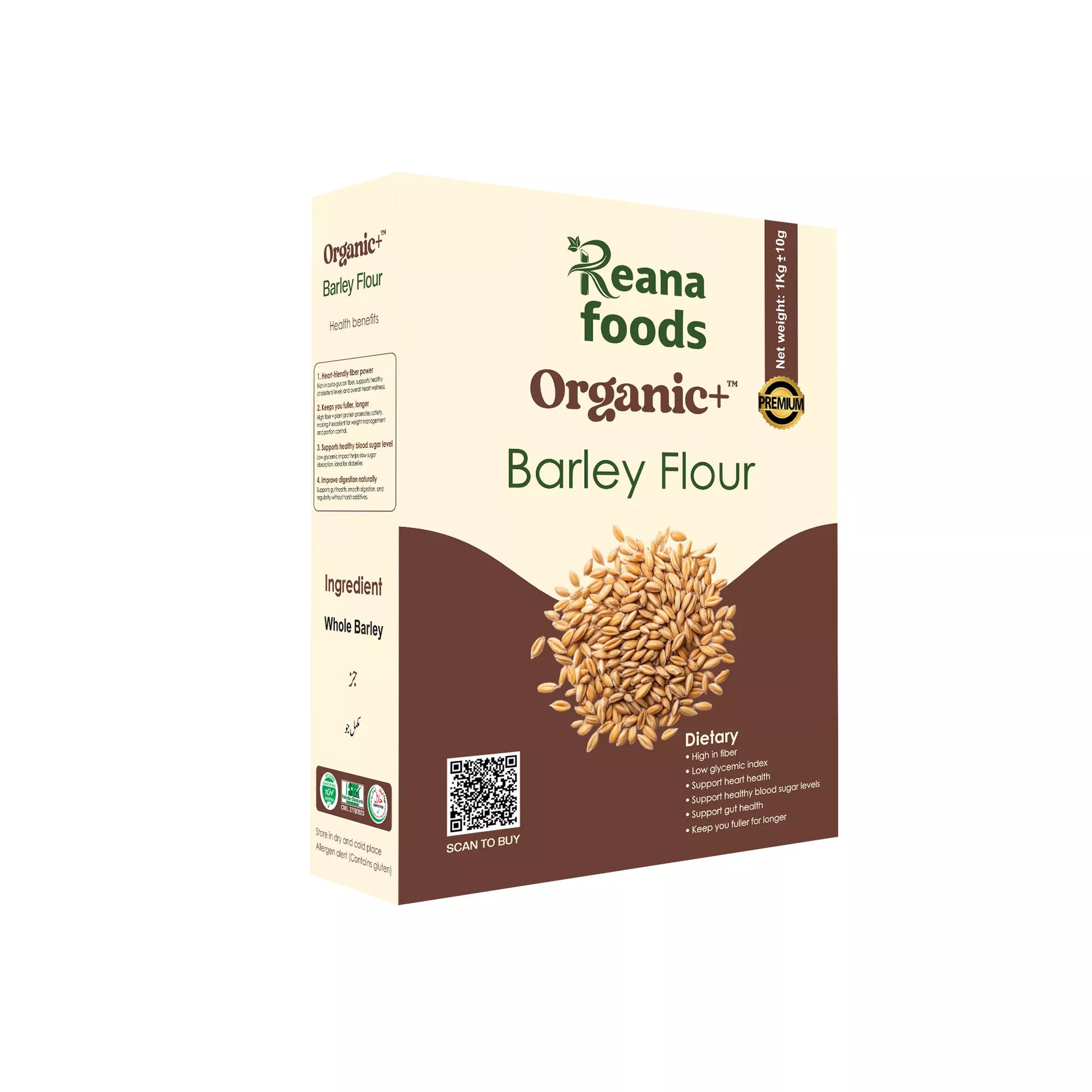 Organic + Barley Flour 1kg