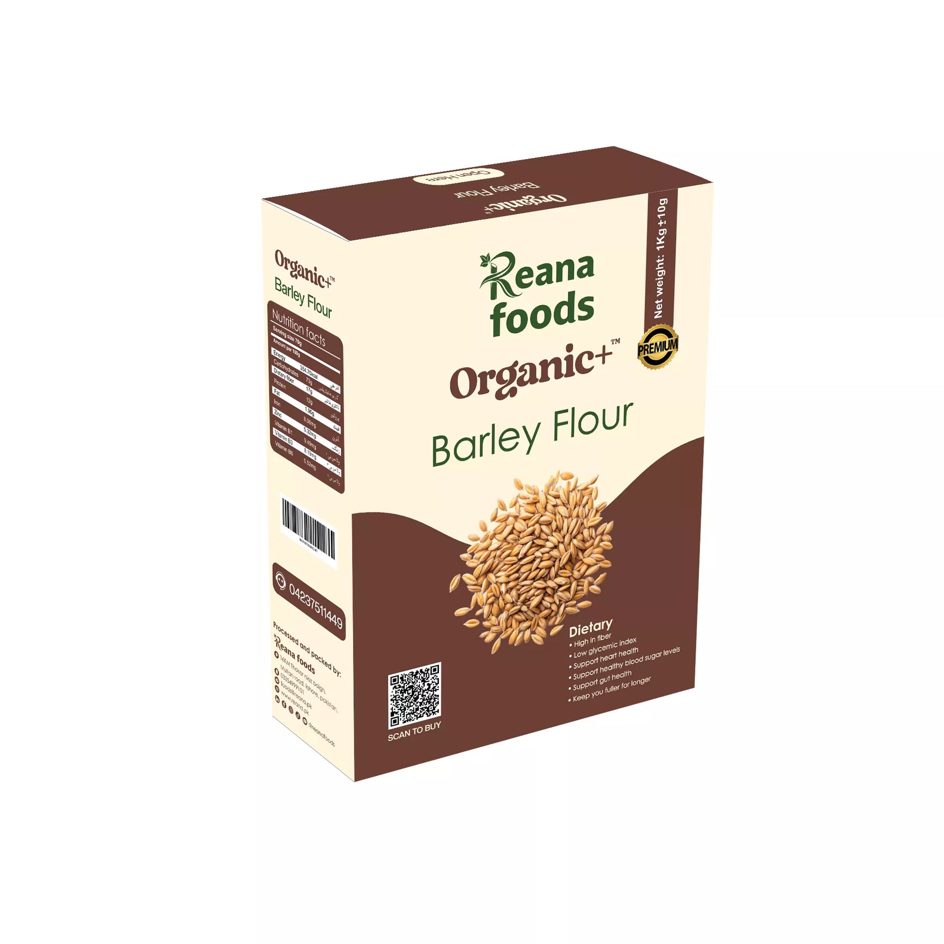 Organic + Barley Flour 1kg