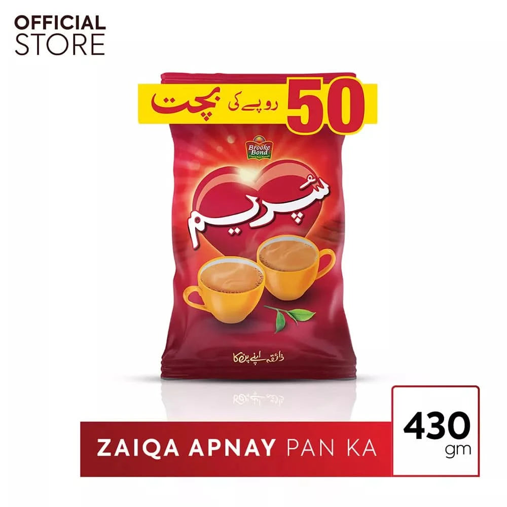 Brooke Bond Supreme Tea - 430g - Save Rs. 50